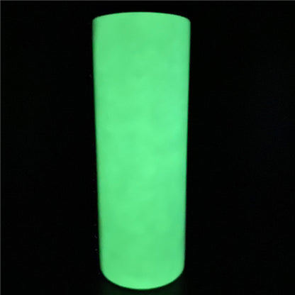 6 (pk) Sublimation  20 oz STRAIGHT blank sublimation Glow In The Dark skinny Tumbler